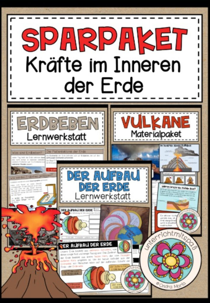 Kräfte im Inneren der Erde – SPARPAKET (Aufbau der Erde, Vulkane, Erdbeben)