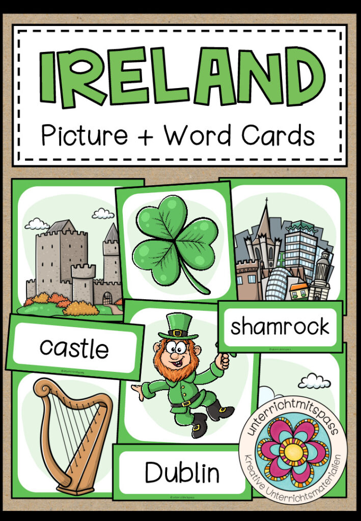 IRELAND – Picture + Word Cards