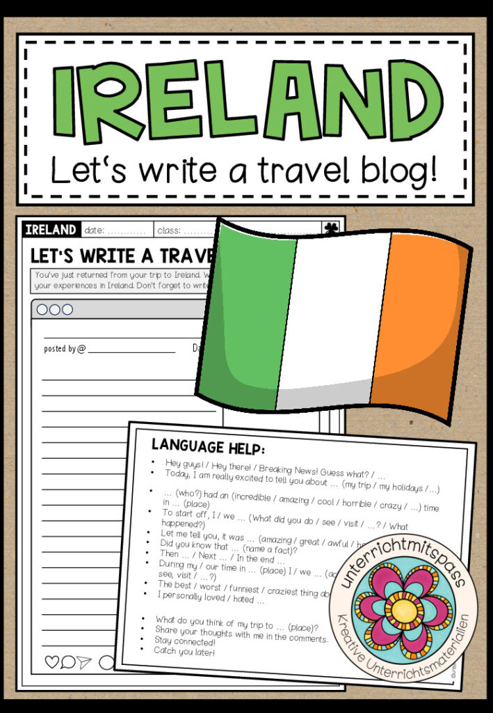 IRELAND  – Let’s write a travel blog!