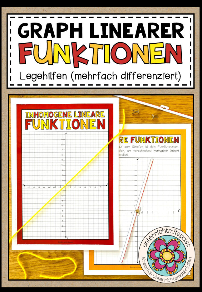 LINEARE FUNKTIONEN (Graph) – Legehilfen (differenziert)