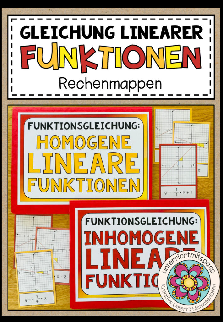 LINEARE FUNKTIONEN (Gleichung) – Rechenmappen