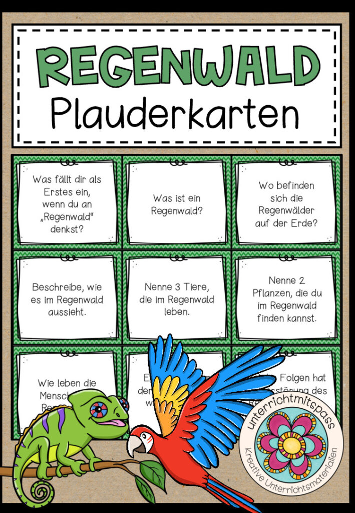 REGENWALD – Plauderkärtchen