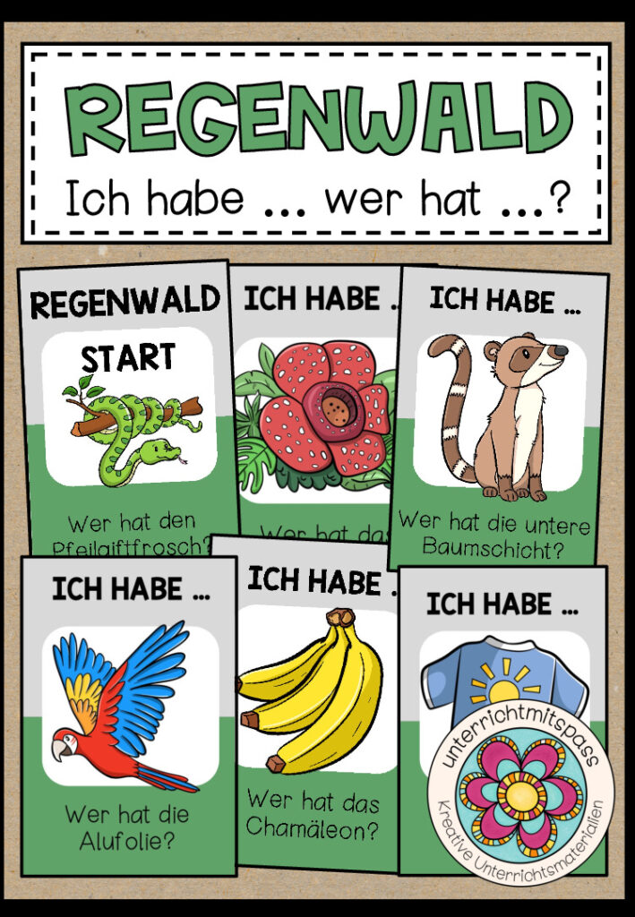 REGENWALD – Ich habe … wer hat …?