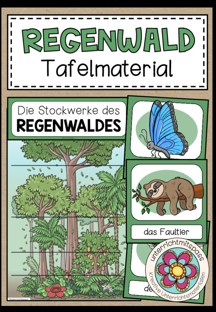 REGENWALD – Tafelmaterial