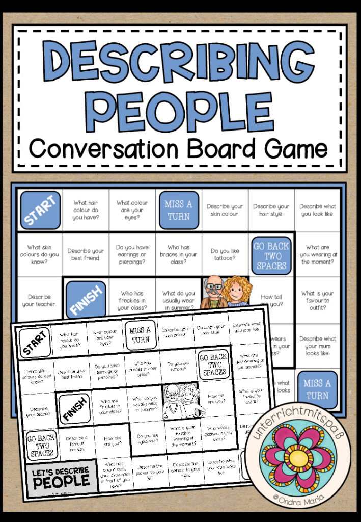 DESCRIBING PEOPLE – Conversation Board Game