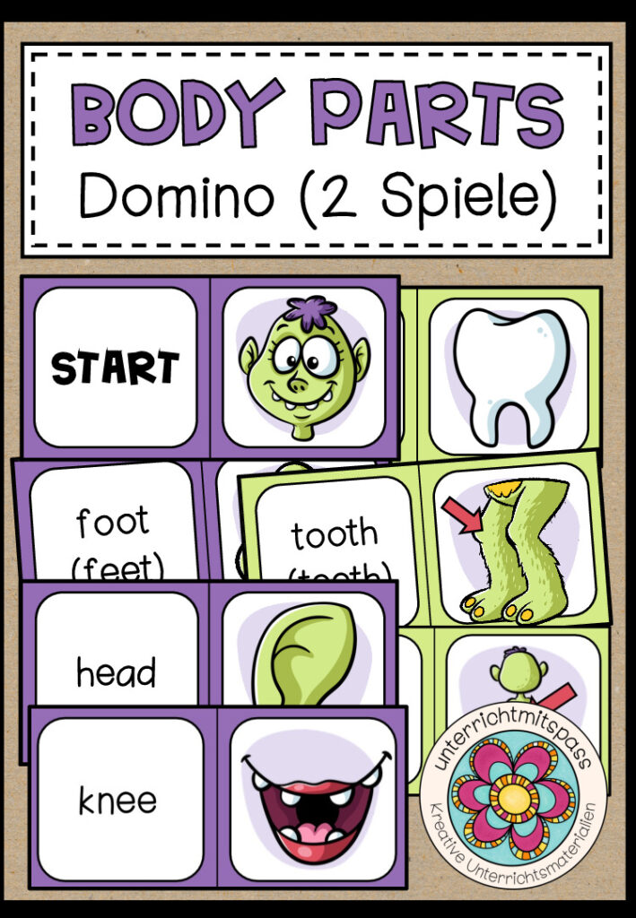 BODY PARTS – Domino (2 Spiele)