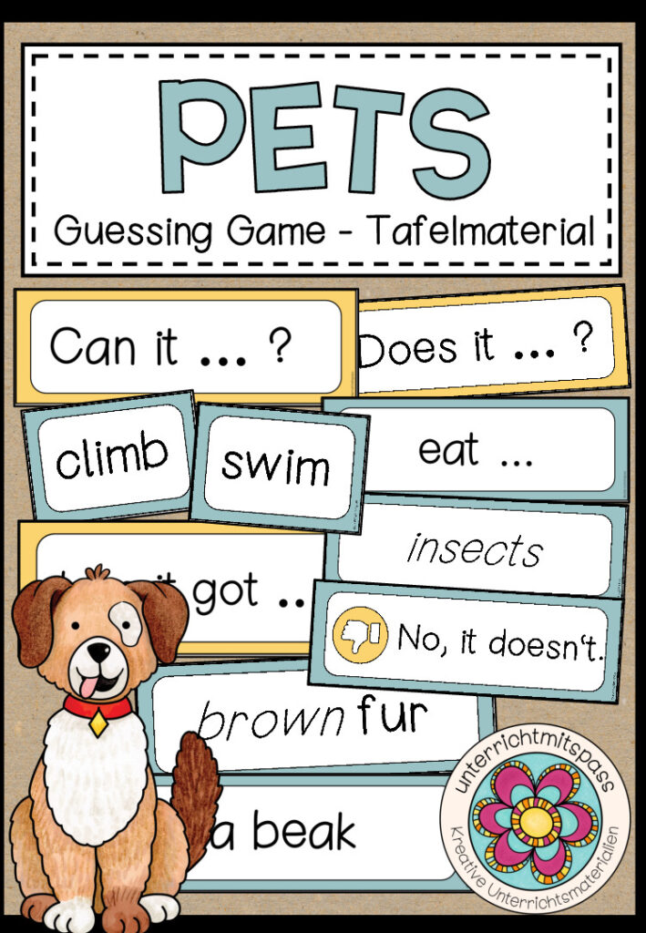 PETS – Guessing Game (Tafelmaterial)