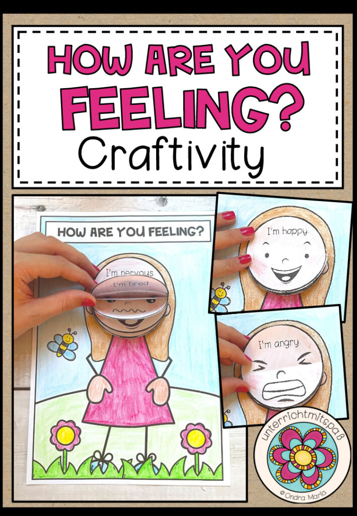 How are you feeling? – Craftivity (Emotions) 2 Versionen