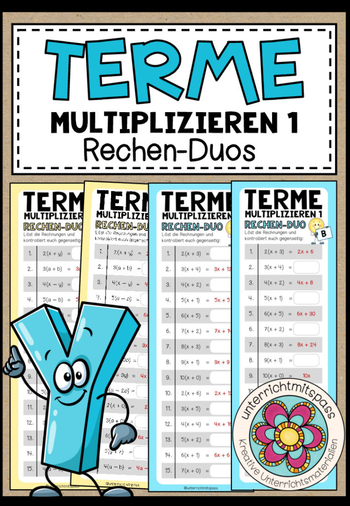 TERME MULTIPLIZIEREN 1 – 3 Rechen-Duos