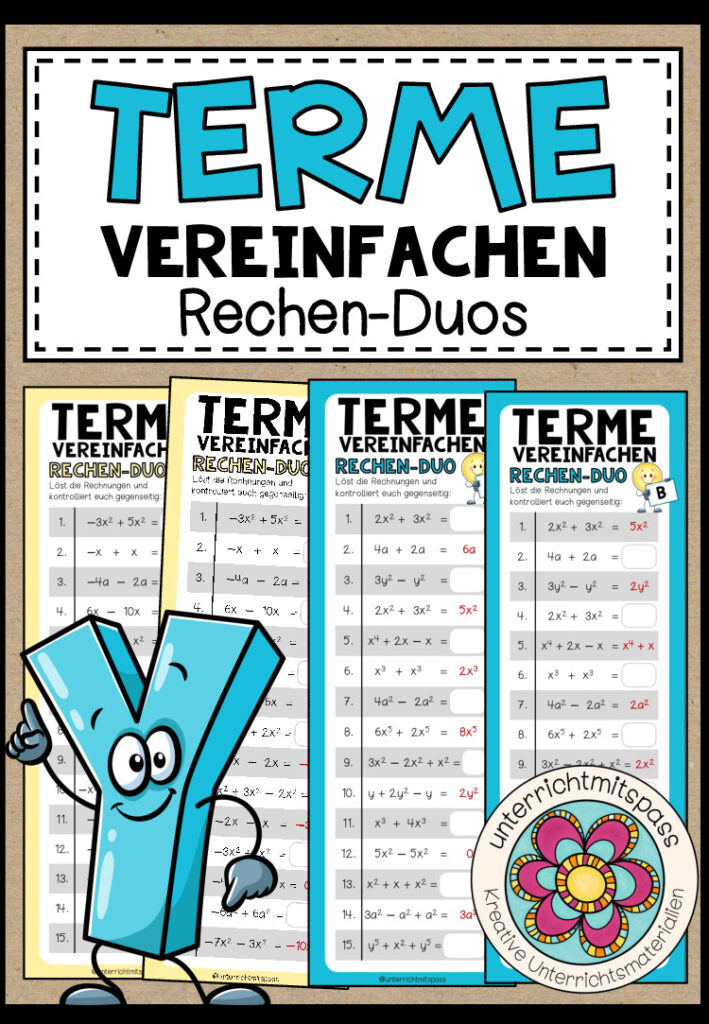 TERME VEREINFACHEN – 3 Rechen-Duos