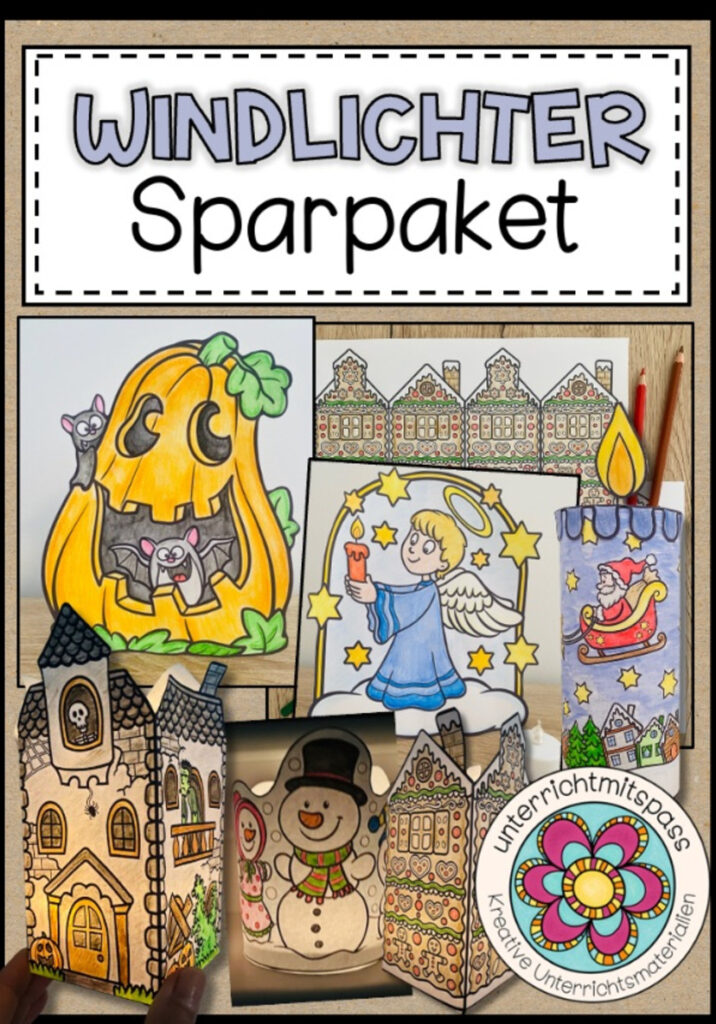 WINDLICHTER (Bastelvorlagen) – Sparpaket (wachsendes Paket)