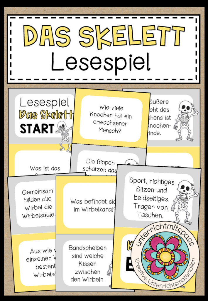 DAS SKELETT – Lesespiel