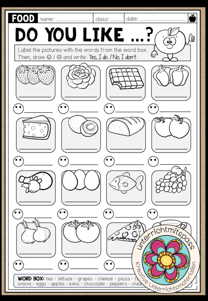 Do you like …? (Food) – Worksheet