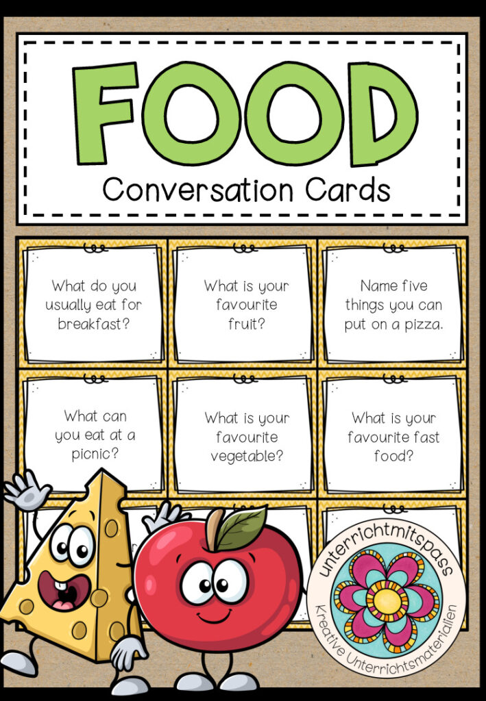 FOOD – Conversation Cards (Beginner)