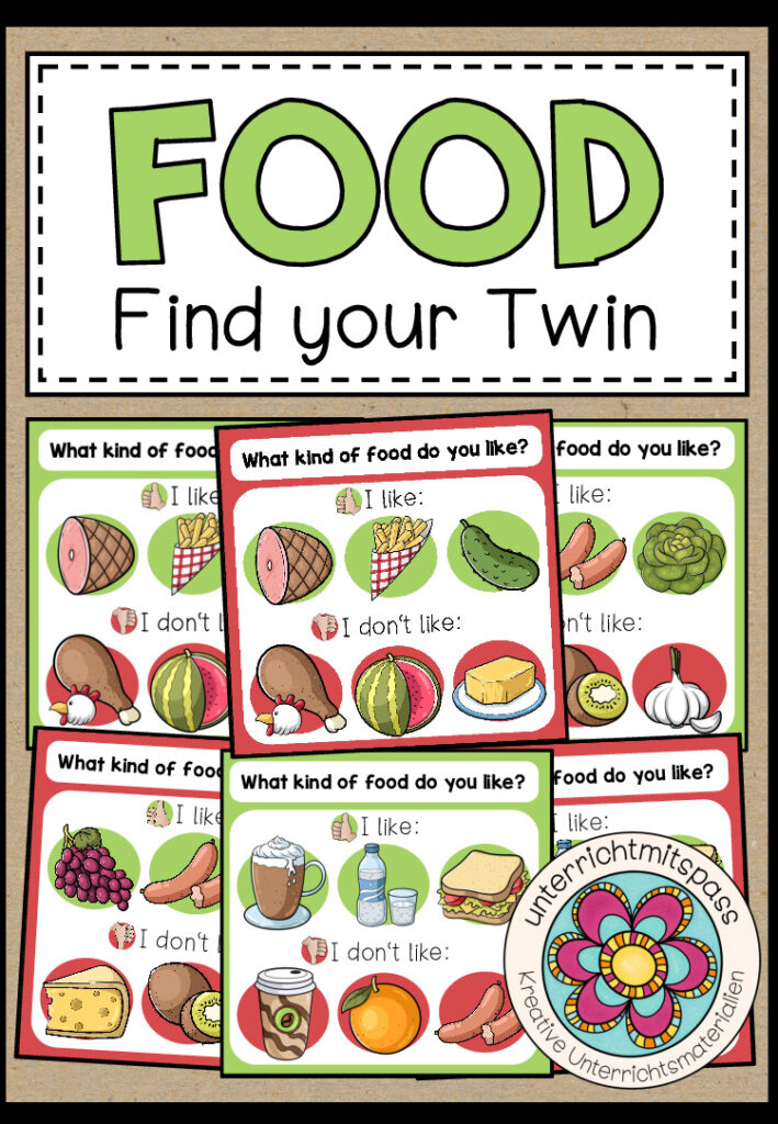 FOOD – Find your twin! (Speaking Activity)