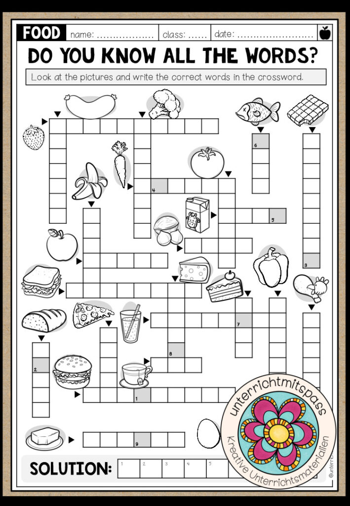 Food – Let’s work on words! (2-fach differenziert)
