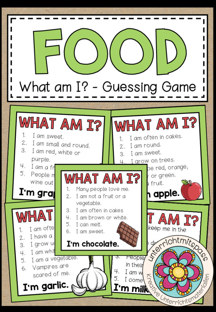 FOOD – What am I? (Guessing Game)
