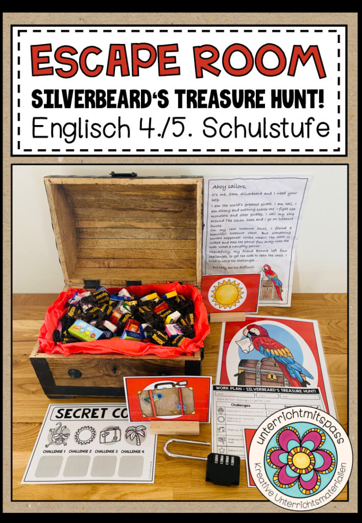 SILVERBEARD’S TREASURE HUNT – Escape Room (Englisch 4./5. Schulstufe)