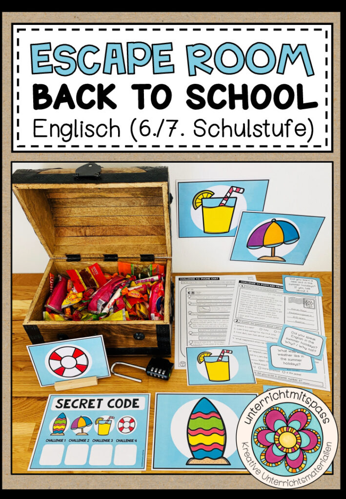 BACK TO SCHOOL – Escape Room (Englisch 6./7. Schulstufe)