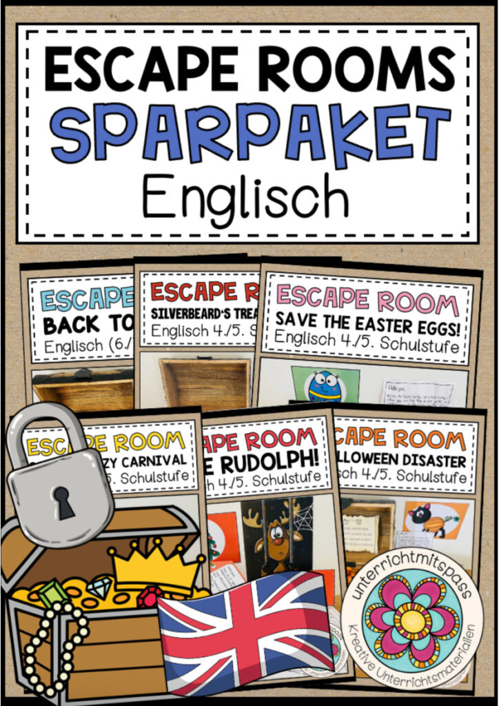 ESCAPE ROOMS – Englisch (wachsendes Paket)