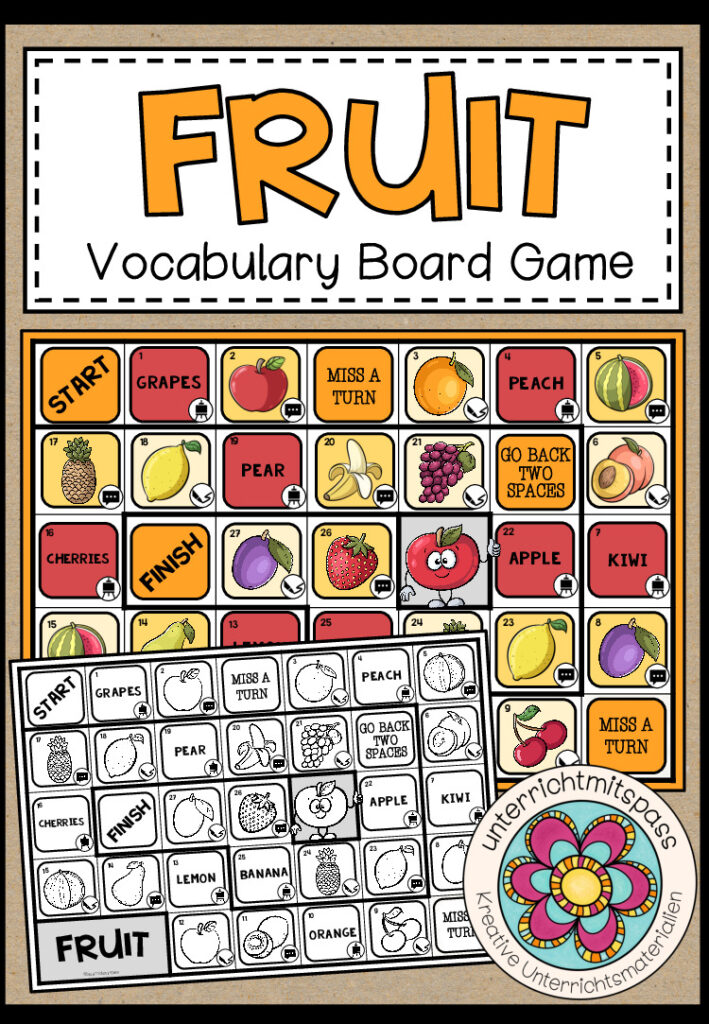 Fruit – Vocabulary Board Game