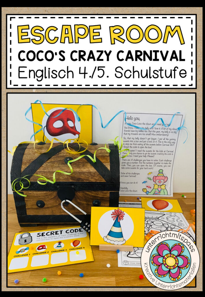COCO’S CRAZY CARNIVAL – Escape Room (Englisch 4./5. Schulstufe)