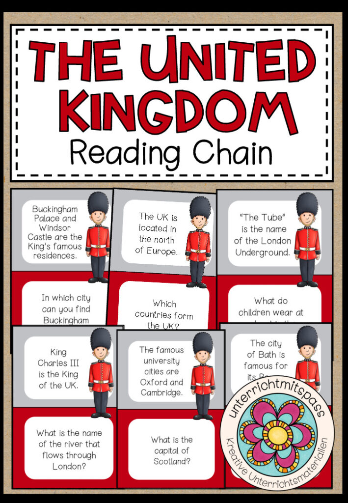 THE UNITED KINGDOM – Reading Chain (Lesespiel)