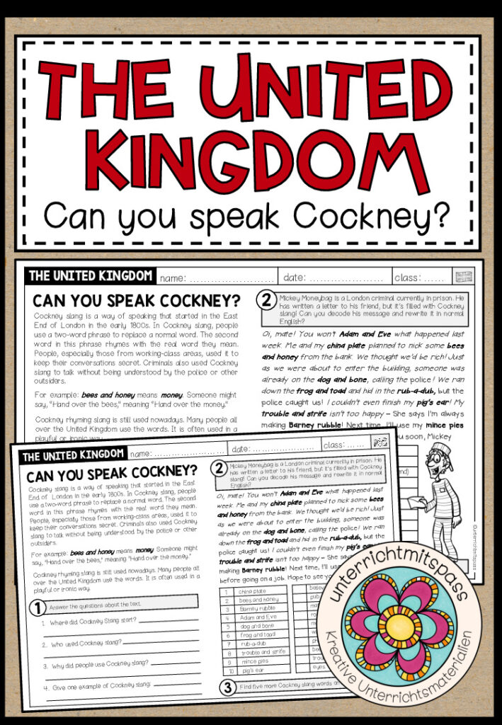 Can you speak Cockney? – Worksheet