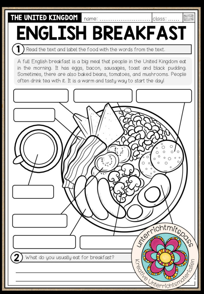 English Breakfast – Worksheet
