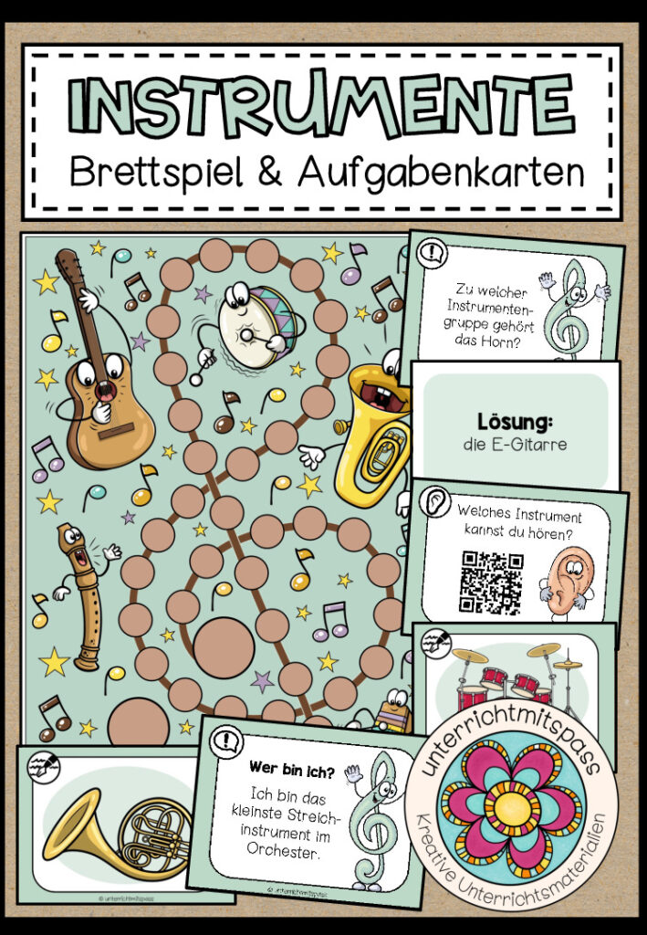 INSTRUMENTE – Brettspiel + Aufgabenkarten