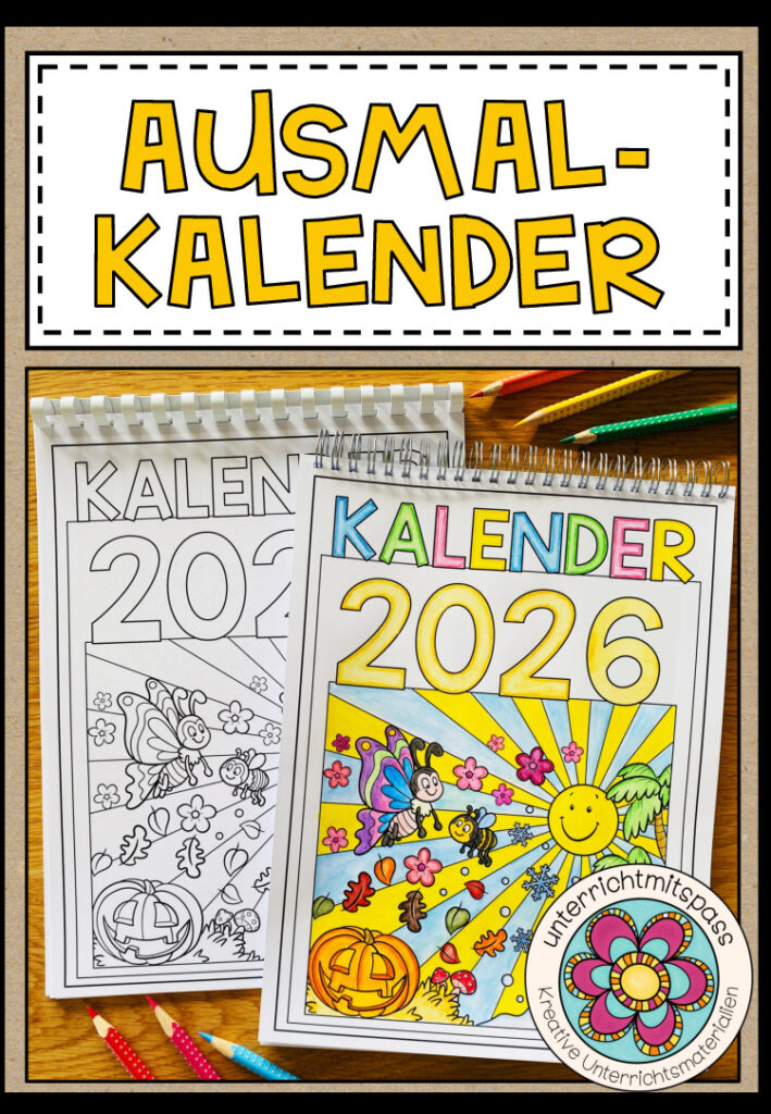 Kalender zum Ausmalen (Malvorlagen)