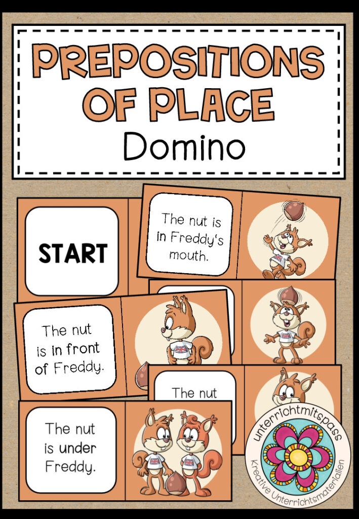 PREPOSITIONS OF PLACE – Domino