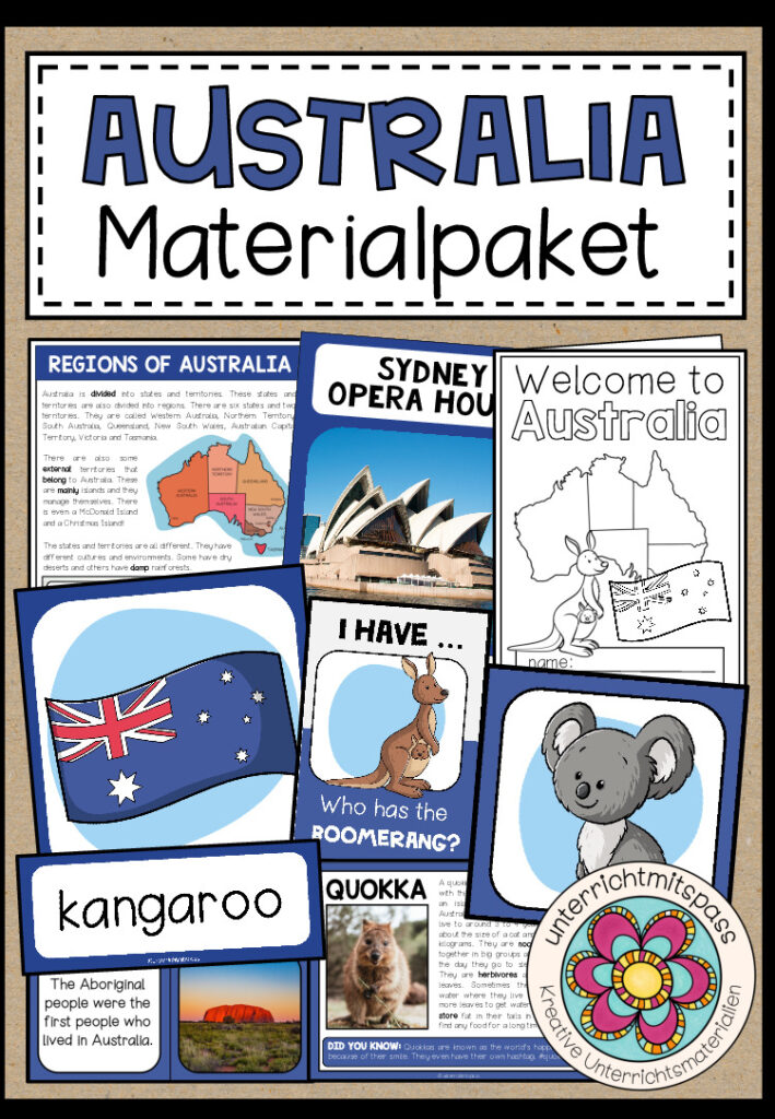 AUSTRALIA – Materialpaket