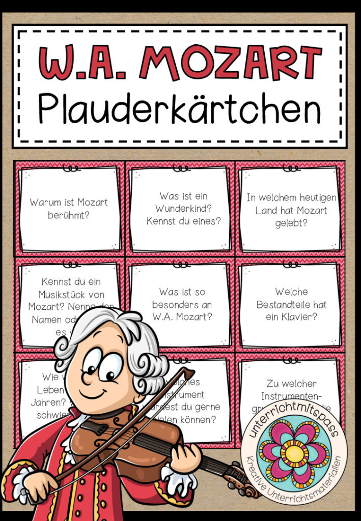 W.A. MOZART – Plauderkärtchen