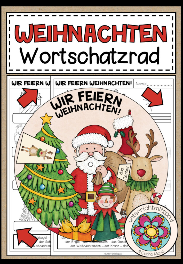 WEIHNACHTEN – Wortschatzrad