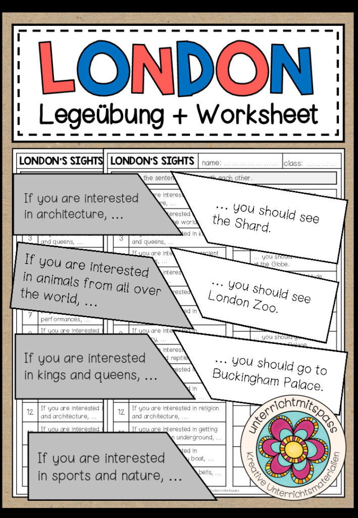LONDON – Legeübung + Worksheet