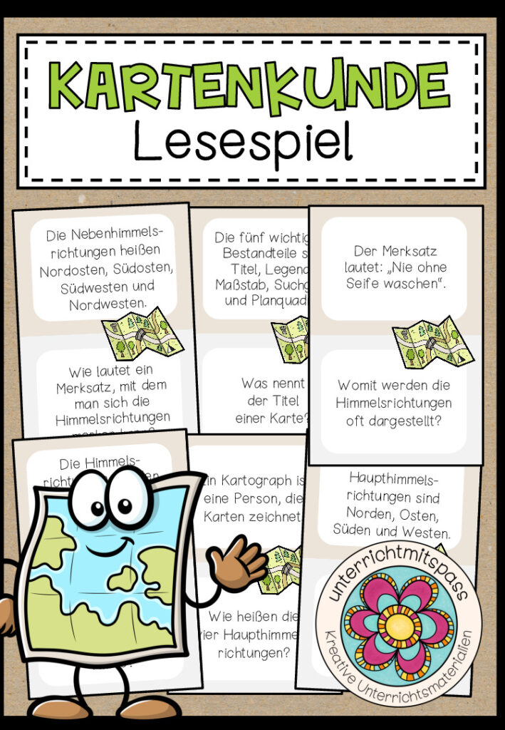 KARTENKUNDE – Lesespiel