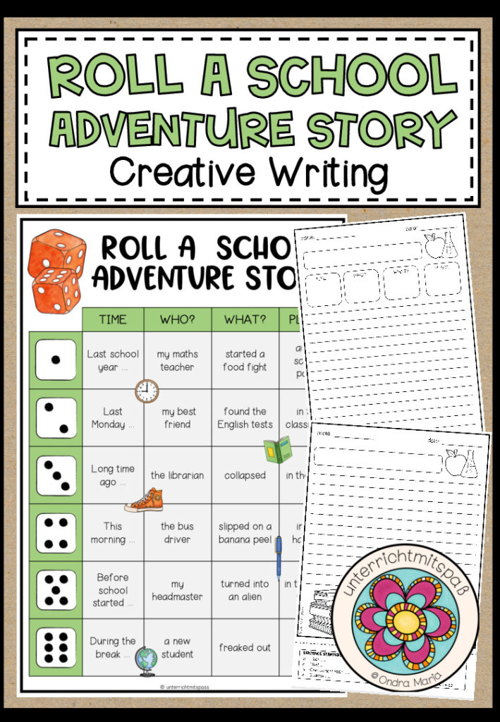 Roll a school adventure story – Creative Writing