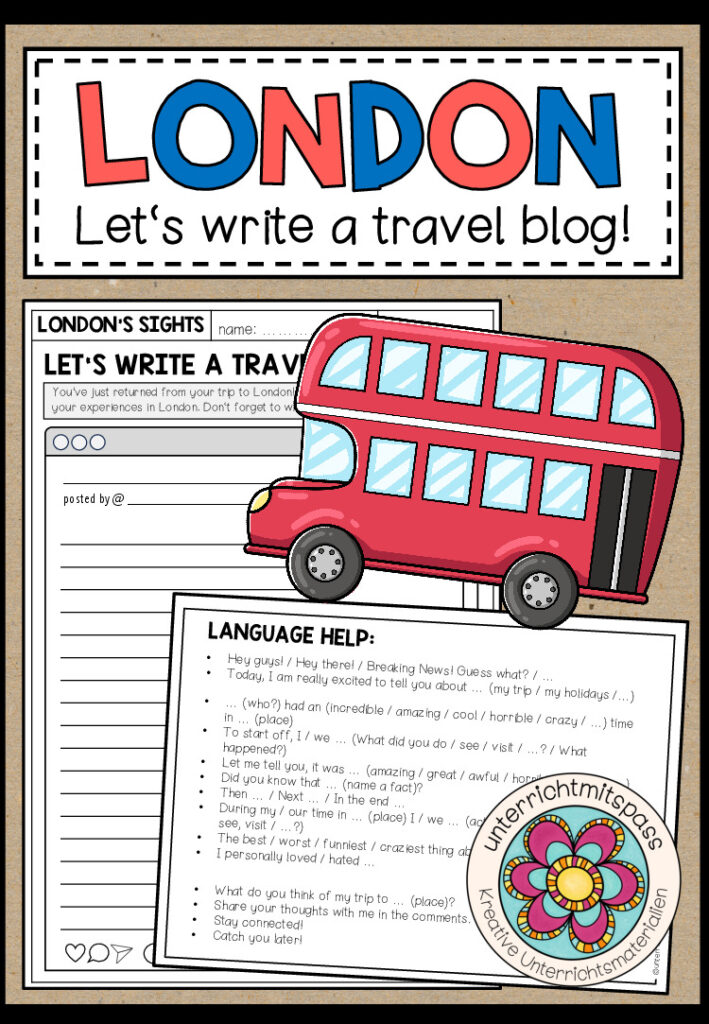 LONDON – Let’s write a travel blog!