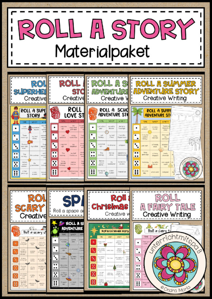 Roll a story – Creative Writing Package (wachsendes Paket)