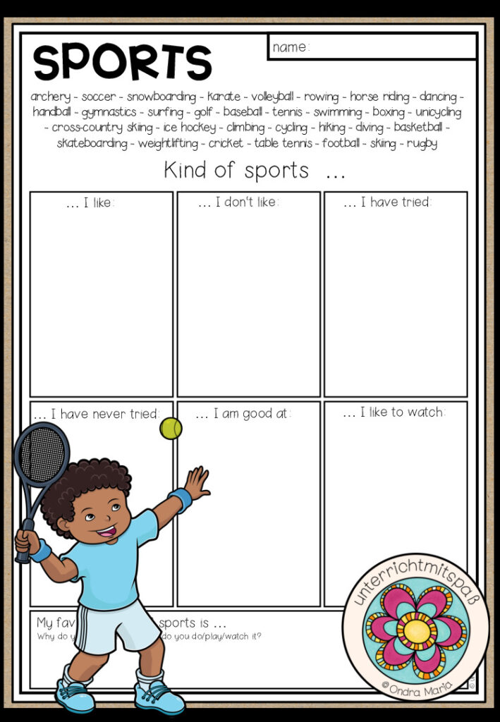SPORTS – Writing