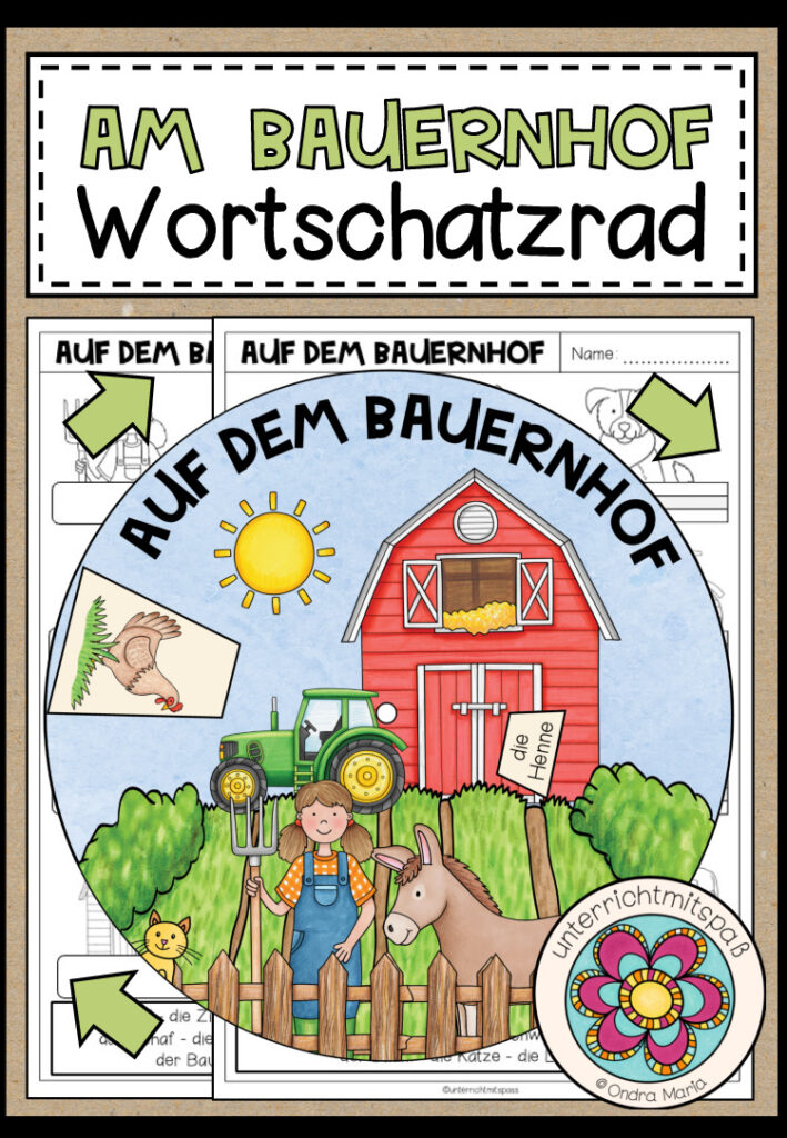 AUF DEM BAUERNHOF – Wortschatzrad