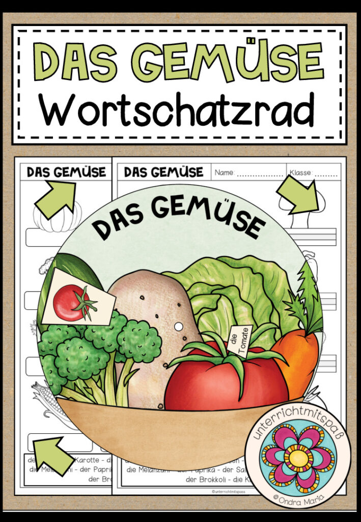DAS GEMÜSE – Wortschatzrad
