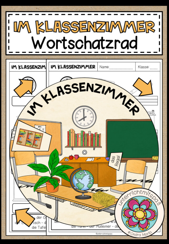 IM KLASSENZIMMER – Wortschatzrad