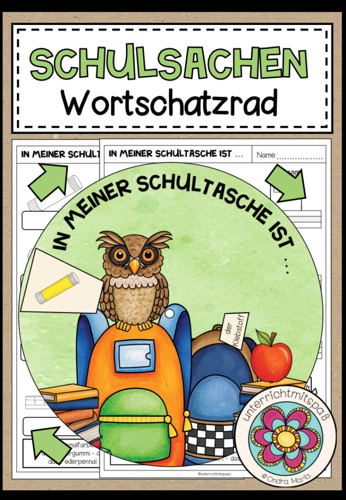 SCHULSACHEN – Wortschatzrad