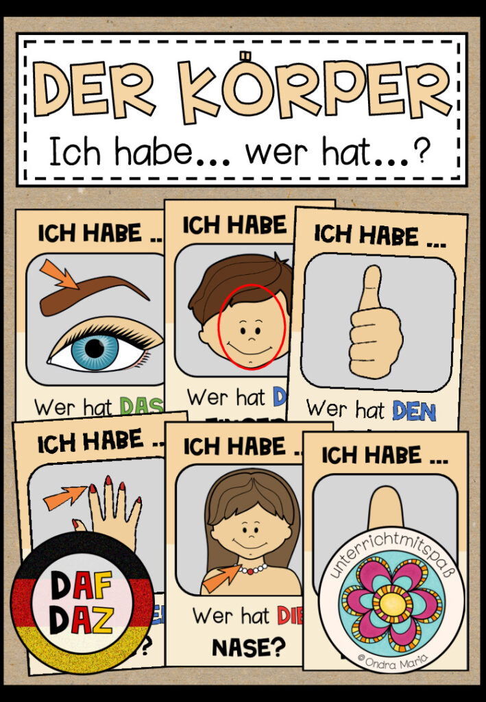 DER KÖRPER – Ich habe… Wer hat…? (DAF/DAZ)