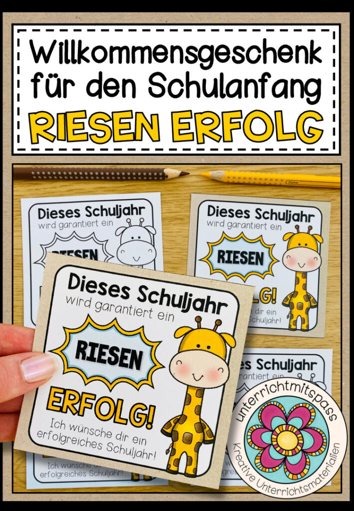 Willkommensgruß / Willkommensgeschenk für den Schulanfang – Riesen Erfolg