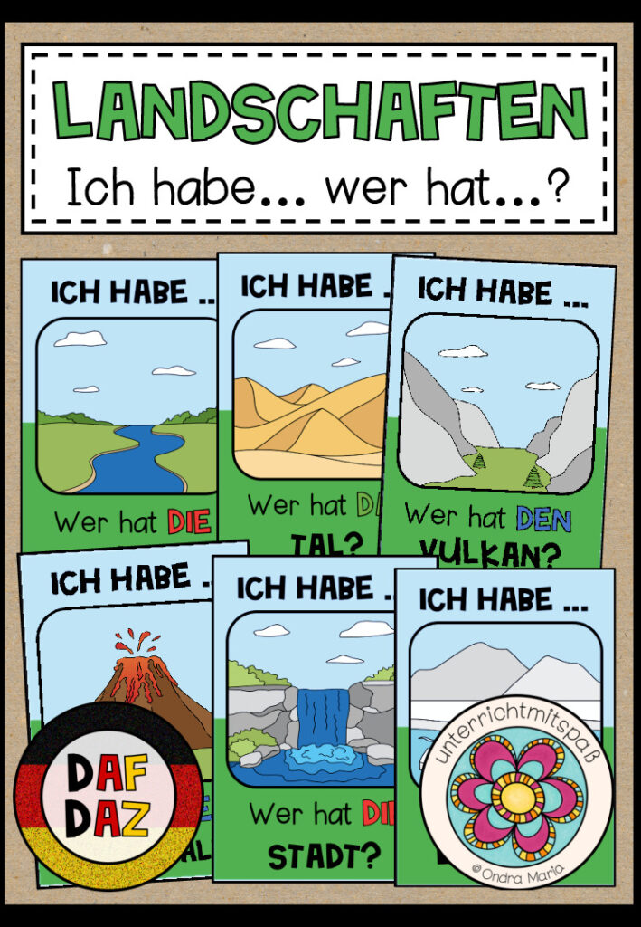 LANDSCHAFTEN – Ich habe… Wer hat…? (DAF/DAZ)