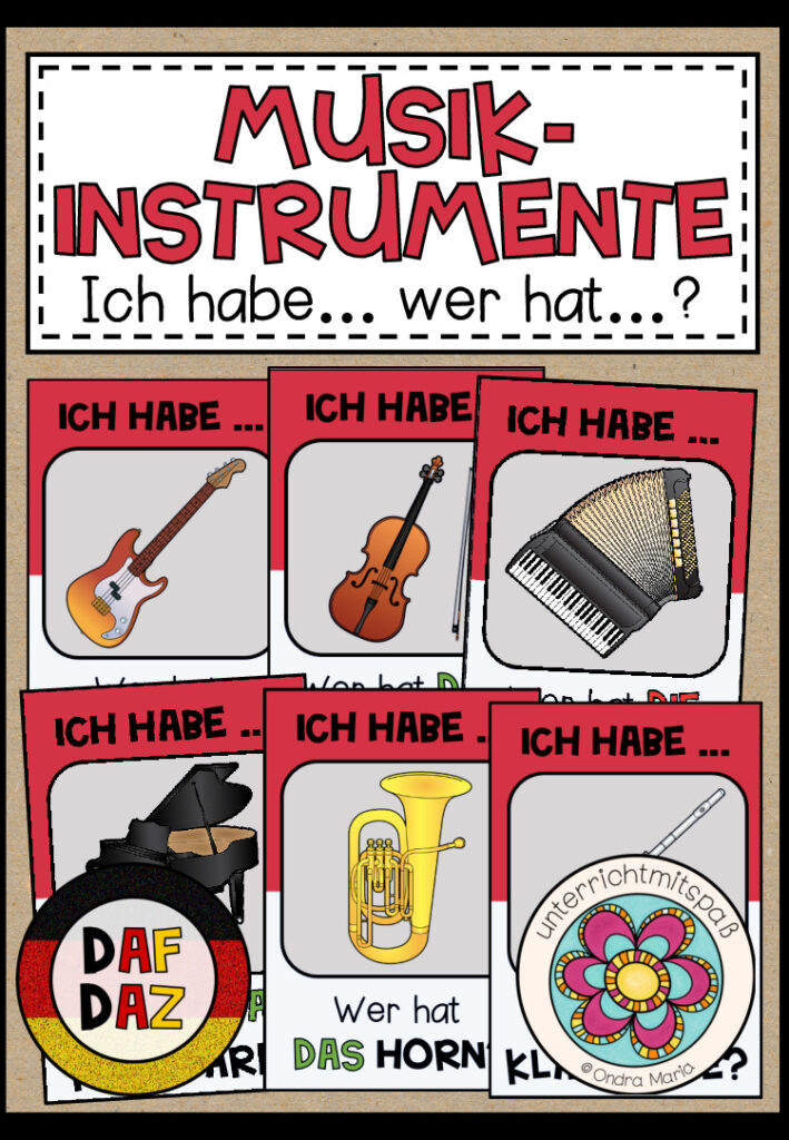 MUSIKINSTRUMENTE – Ich habe… Wer hat…? (DAF/DAZ)