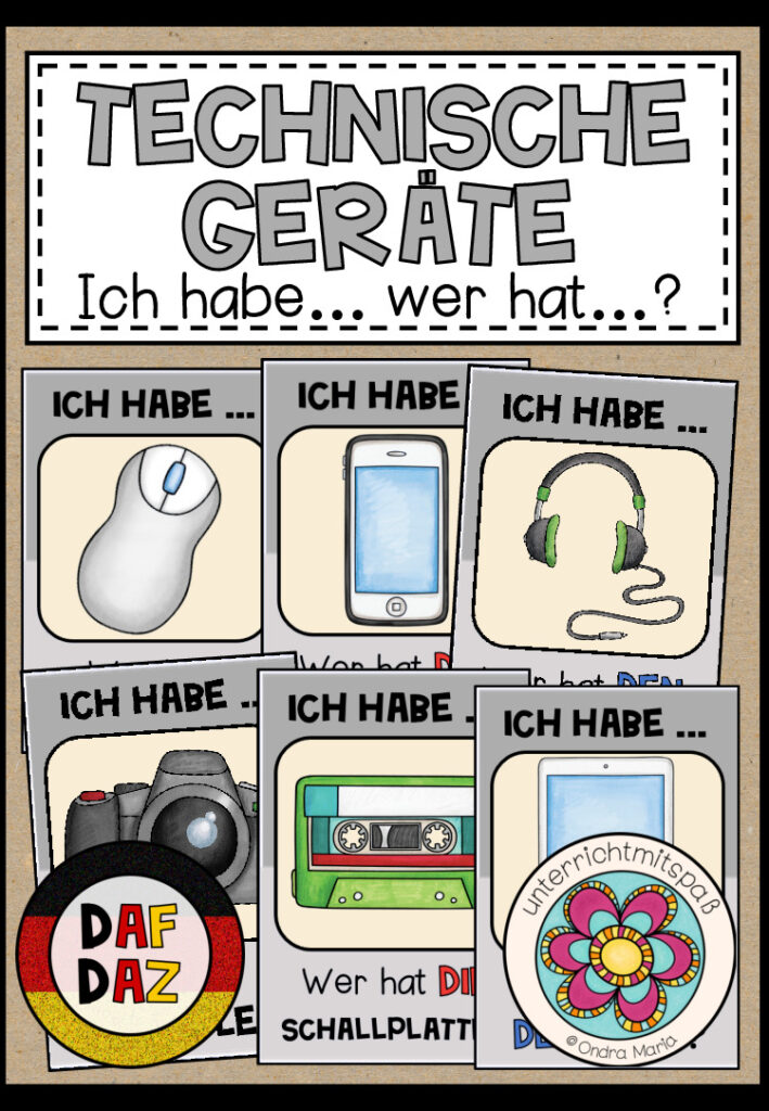 TECHNISCHE GERÄTE – Ich habe… Wer hat…? (DAF/DAZ)